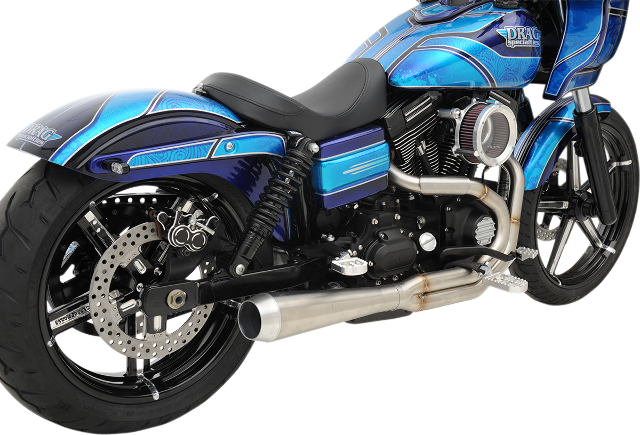 Bassani 4" Megaphone Road Rage 3 Exhaust fits 1991-2017 Harley Dyna FXDWG FXDB