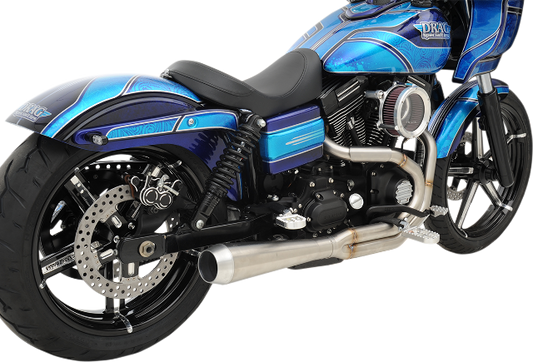 Bassani 4" Megaphone Road Rage 3 Exhaust fits 1991-2017 Harley Dyna FXDWG FXDB