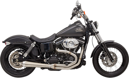 Bassani 4" Megaphone Road Rage 3 Exhaust fits 1991-2017 Harley Dyna FXDWG FXDB