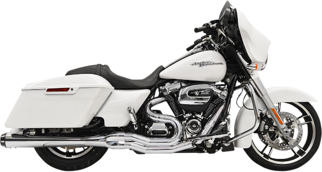 Bassani Chrome B4 Megaphone Exhaust System for 2017-21 Harley Touring FLHX FLTRX
