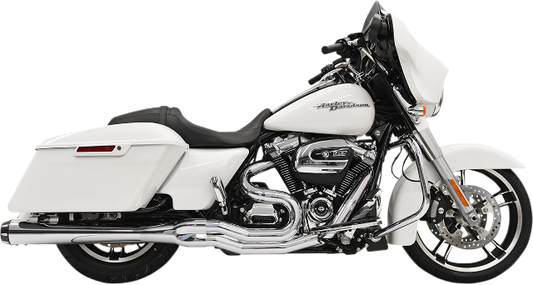 Bassani Chrome B4 Megaphone Exhaust System for 2017-21 Harley Touring FLHX FLTRX