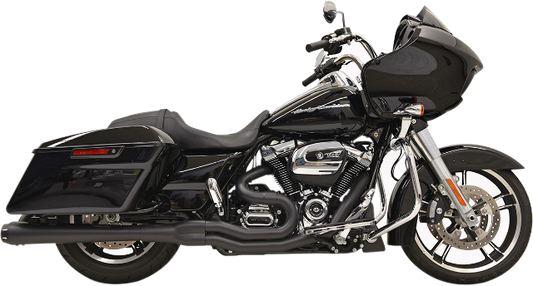 Bassani Black B4 Megaphone Exhaust System for 2017-21 Harley Touring FLHX FLHTK