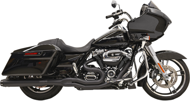 Bassani Black B4 Straight 2-1 Exhaust System for 2017-2021 Harley Touring FLHX
