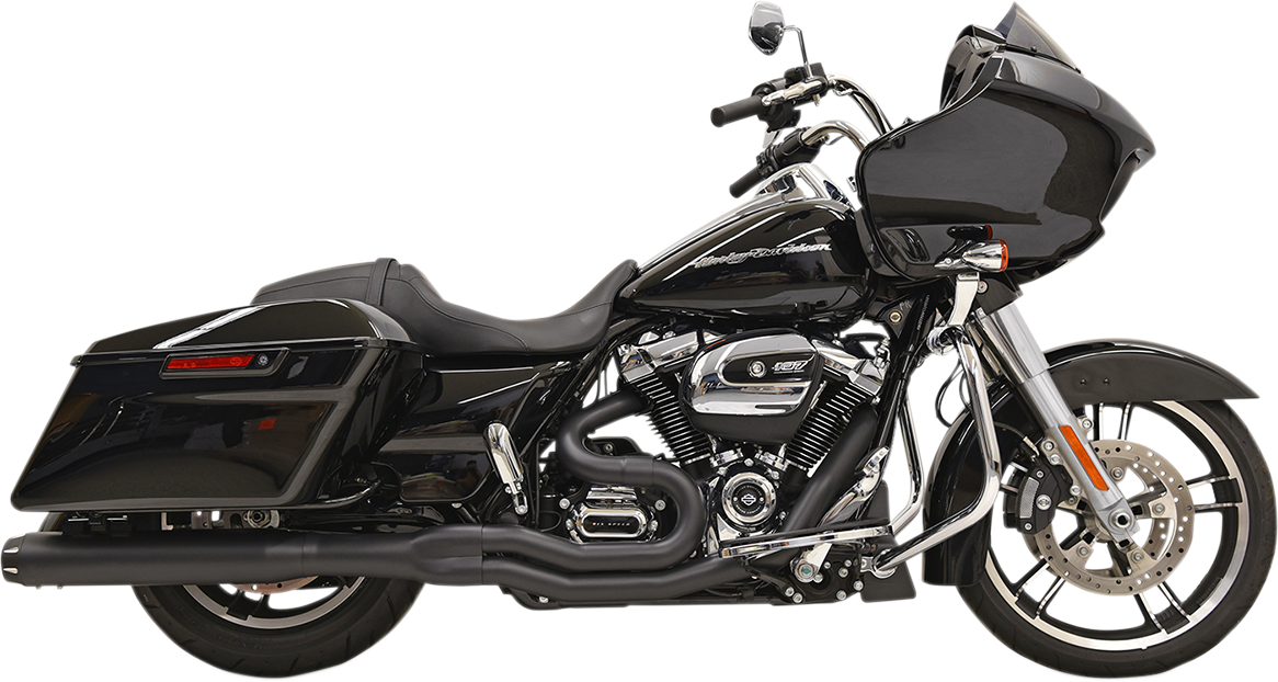 Bassani Black B4 Straight 2-1 Exhaust System for 2017-2026 Harley Touring FLHX