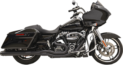 Bassani Black B4 Straight 2-1 Exhaust System for 2017-2026 Harley Touring FLHX