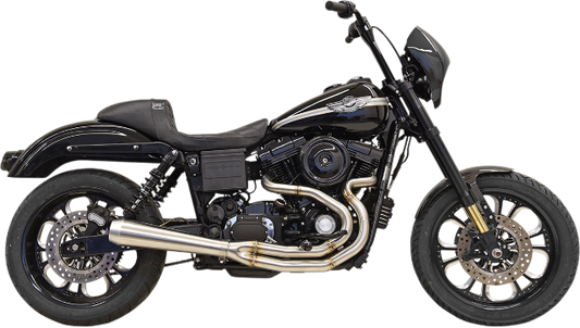 Bassani 2-1 Road Rage Megaphone Exhaust for 91-17 Harley Dyna FXDL FXDC FXDWG