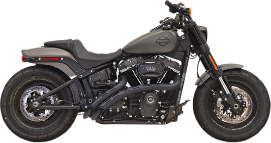 Bassani Black Radial Sweepers Exhaust System for 2018-2021 Harley Fatboy FLFB