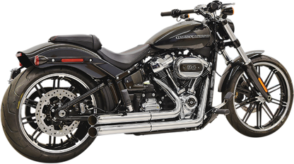 Bassani Chrome Pro Street Exhaust System 2018-20 Harley Fat Boy FXBR FLFB FXBRS