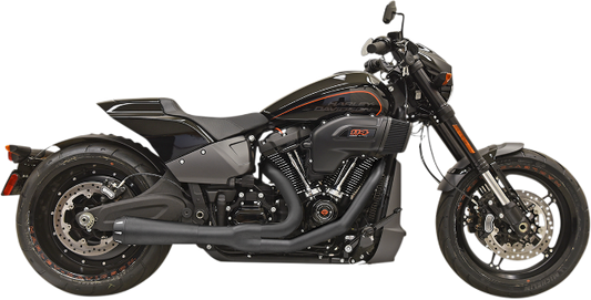 Bassani 2-1 Black Road Rage Exhaust fits 2018-21 Harley Softail FLFB FXBR FXDRS