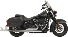 Bassani Chrome 33" True Dual Fishtail Exhaust 2018-2021 Harley Softail FLDE FLHC