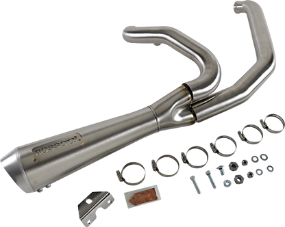 Bassani Road Rage 2-1 Short Stainless Steel Exhaust System 17-23 Harley Touring
