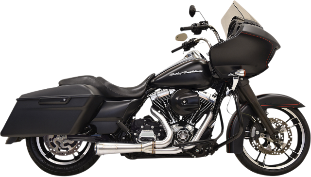 Bassani Stainless Steel 2-1 Short Road Rage Exhaust 95-16 Harley Touring FLHX