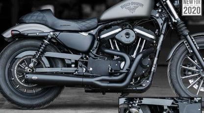 S&S Black 50 State Legal Superstreet 2-1 Exhaust System 07-13 Harley Sportster