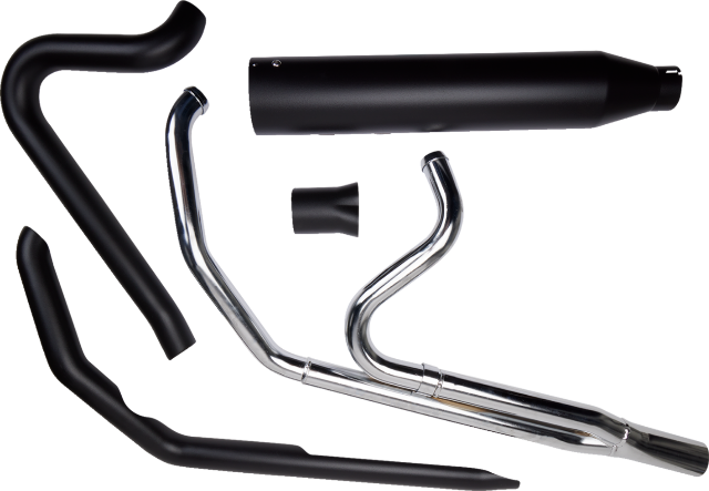 Khrome Werks 2-1 Black Motorcycle Exhaust for 2009-2016 Harley Touring Models
