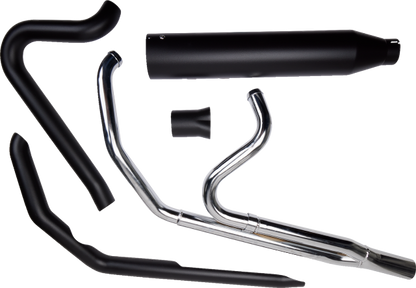 Khrome Werks 2-1 Black Motorcycle Exhaust for 2009-2016 Harley Touring Models