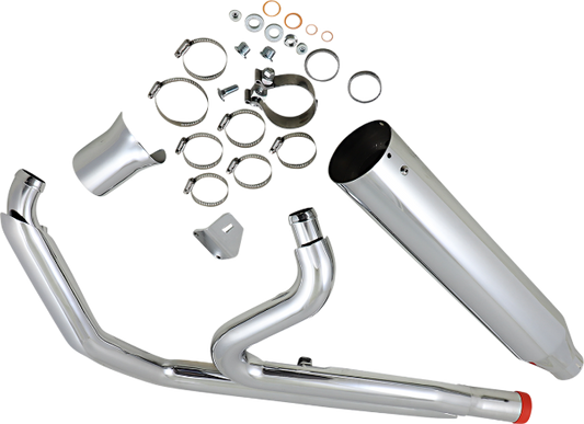 Khrome Werks Outlaw 2-1 Chrome Exhaust System fits 2017-2024 Harley Touring FLTR