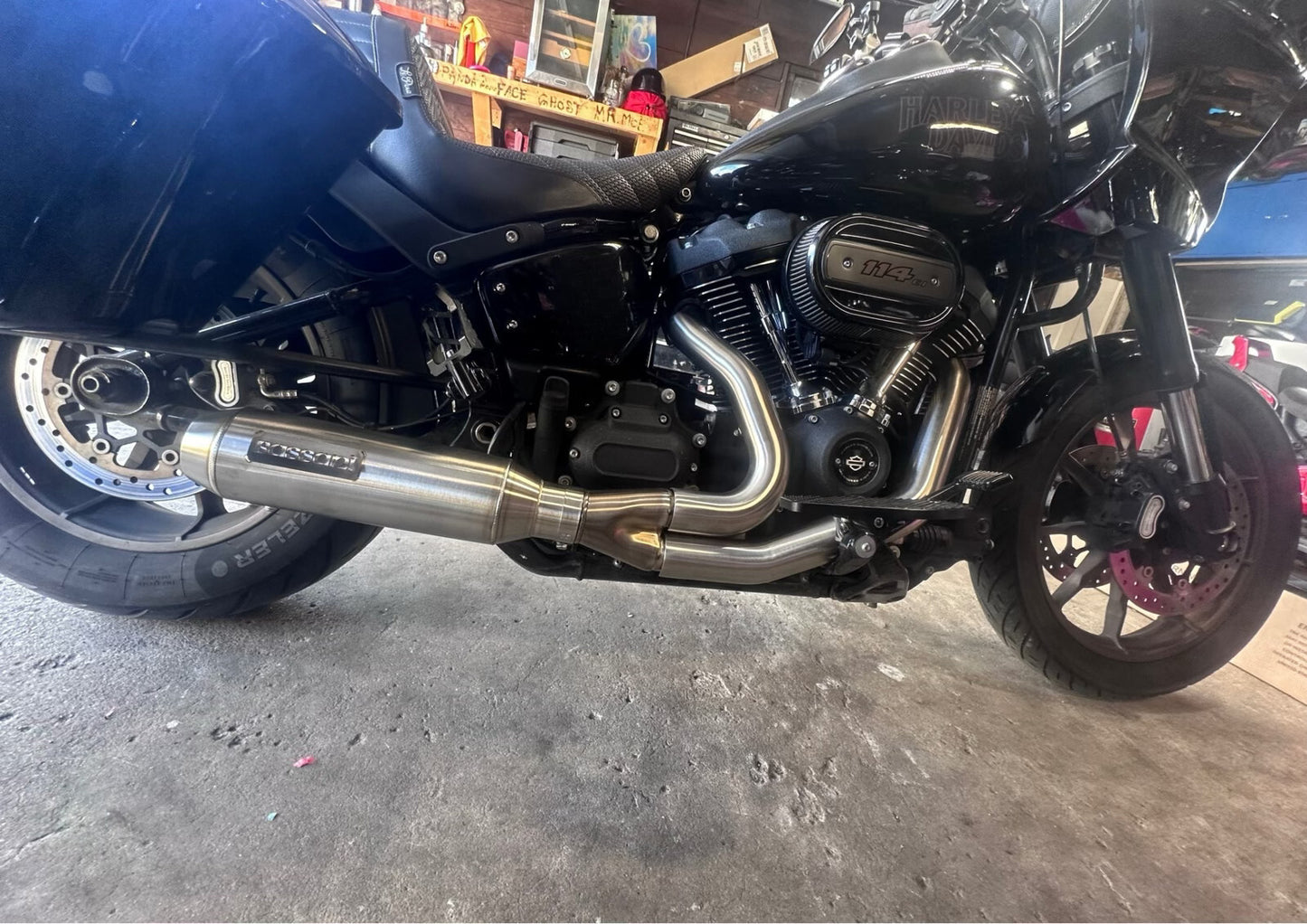 Bassani 2:1 Super Bike Exhaust System 2018-2023 Harley Softail FXLRS FXBB 1S77SS