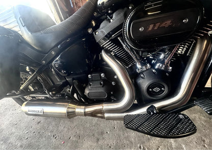 Bassani 2:1 Super Bike Exhaust System 2018-2023 Harley Softail FXLRS FXBB 1S77SS