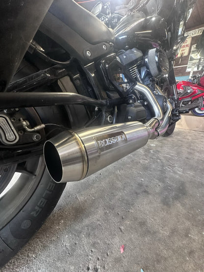 Bassani 2:1 Super Bike Exhaust System 2018-2023 Harley Softail FXLRS FXBB 1S77SS