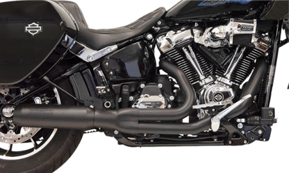 Bassani 4" Black Road Rage 2-1 Exhaust System fits 2018-2025 Harley M8 Softail
