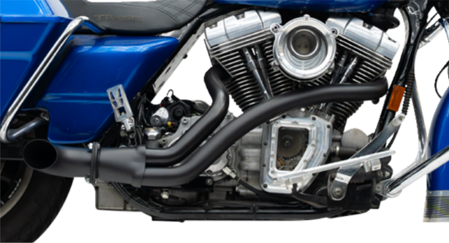 Trask BMF 2-1 Black Exhaust System fits 2000-2016 Harley Davidson Touring