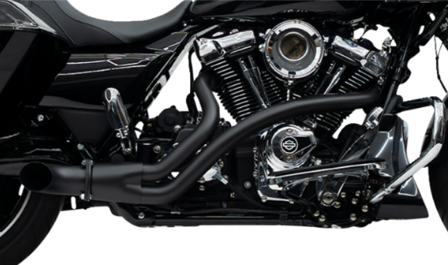 Trask BMF 2-1 Black M8 Exhaust System fits 2017-2025 Harley Davidson Touring