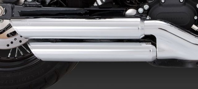 Vance & Hines Twin Slash 3" Slip On Mufflers fits 2008-2017 Harley Dyna FXDF