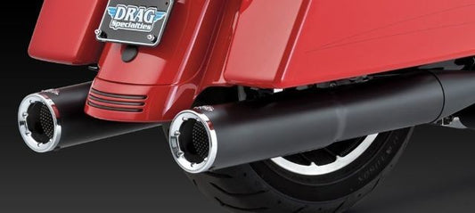 Vance & Hines Hi Output Slip On Black Mufflers for Harley 1995-2016 Touring FLTR