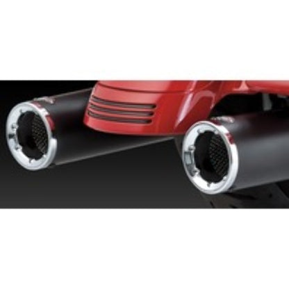 Vance & Hines Hi Output Slip On Black Mufflers for Harley 1995-2016 Touring FLTR