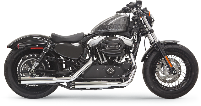 Bassani Chrome Firepower Slip On Exhaust Mufflers 2014-2020 Harley Sportster XL
