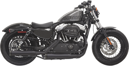 Bassani Black Firepower Slip On Exhaust Mufflers for 2014-2020 Harley Sportster