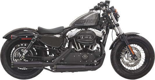 Bassani Black Firepower Slip On Exhaust Mufflers for 2014-2020 Harley Sportster