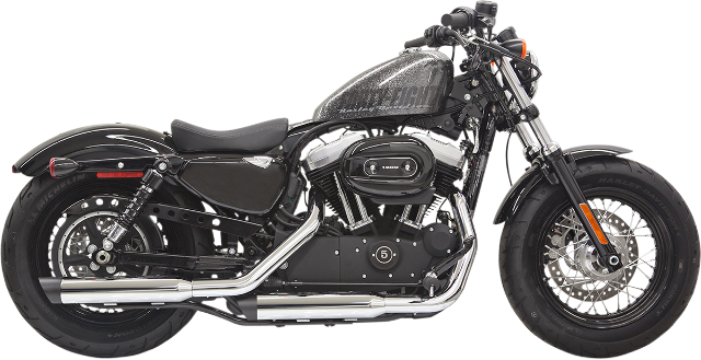 Bassani Chrome Firepower Slip On Exhaust Mufflers for 2014-2020 Harley Sportster