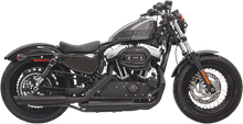Bassani Black Firepower Slip On Exhaust Mufflers 2014-2020 Harley Sportster XL