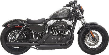 Bassani Black Firepower Slip On Exhaust Mufflers 2014-2020 Harley Sportster XL