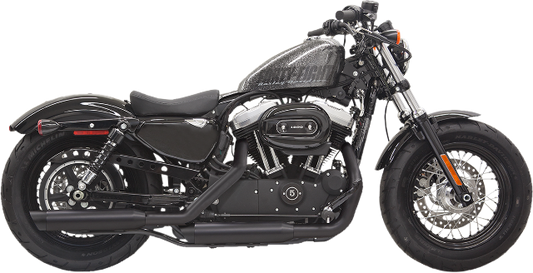 Bassani Black Firepower Slip On Exhaust Mufflers 2014-2020 Harley Sportster XL