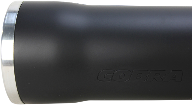 Cobra Black Straight Cut Slipon Exhaust Mufflers 91-17 Harley DYNA FXD FXDB FXDC