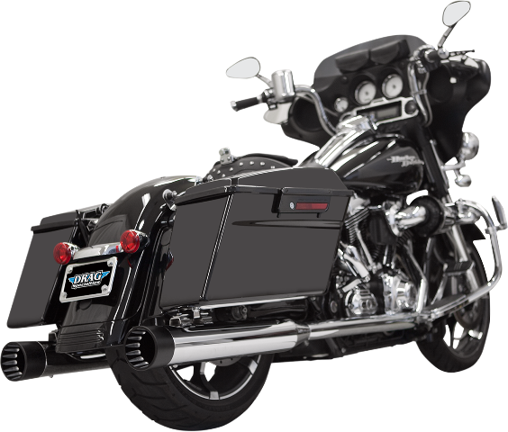 Bassani Chrome 4" DNT Straight Exhaust Mufflers 99-16 Harley Touring FLHX FLTR