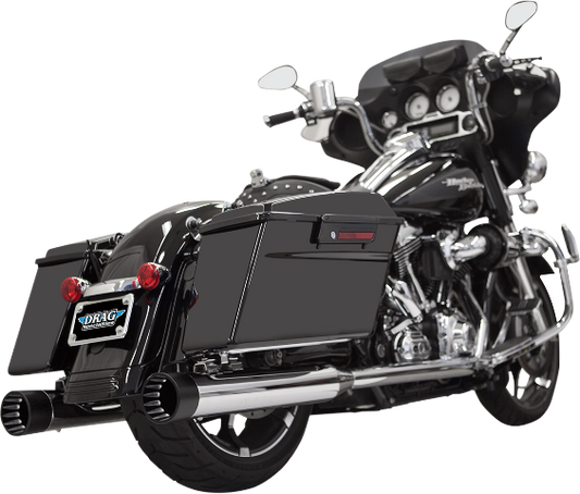 Bassani Chrome 4" DNT Straight Exhaust Mufflers 99-16 Harley Touring FLHX FLTR