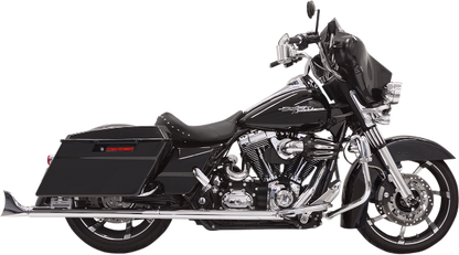 Bassani Chrome 33" Fishtail Slip on Mufflers for 95-16 Harley Touring FLHX FLHR