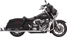 Bassani Chrome 36" Fishtail Slip on Baffled Mufflers for 95-16 Harley Touring