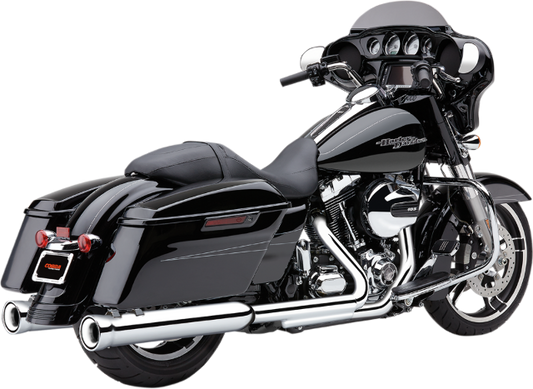 Cobra Chrome Loud Neighbor Hater 4 1/2" Mufflers fits 95-16 Harley Touring