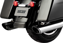 Vance & Hines Twin Slash 4" Chrome Slip On Mufflers for 2017-2024 Harley Touring