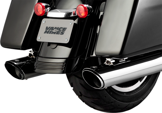 Vance & Hines Twin Slash 4" Chrome Slip On Mufflers for 2017-2024 Harley Touring