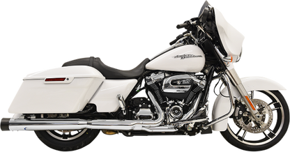 Bassani DNT Chrome 4" Slip on Exhaust Mufflers for 2017-2022 Harley Touring FLHX