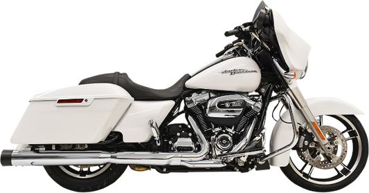 Bassani DNT Chrome 4" Slip on Exhaust Mufflers for 2017-2022 Harley Touring FLHX