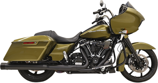 Bassani DNT 4" Black Slip on Exhaust Mufflers 2017-2022 Harley Touring FLHX