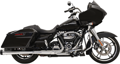Bassani Chrome 4" Megaphone DNT Slip On Exhaust Mufflers for 17-19 Harley FLHX