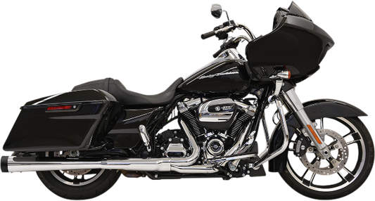 Bassani Chrome 4" Megaphone DNT Slip On Exhaust Mufflers for 17-19 Harley FLHX