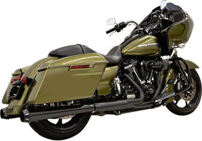 Bassani Black 4" DNT Slip On Exhaust Mufflers 17-19 Harley Touring FLHX FLTR